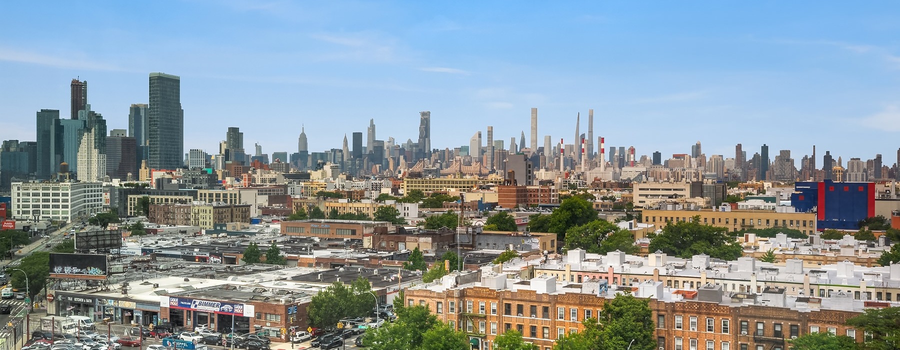 a city with many buildings